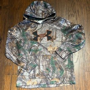 UnderArmour Mens Hoodie - Realtree Camo (Lg)